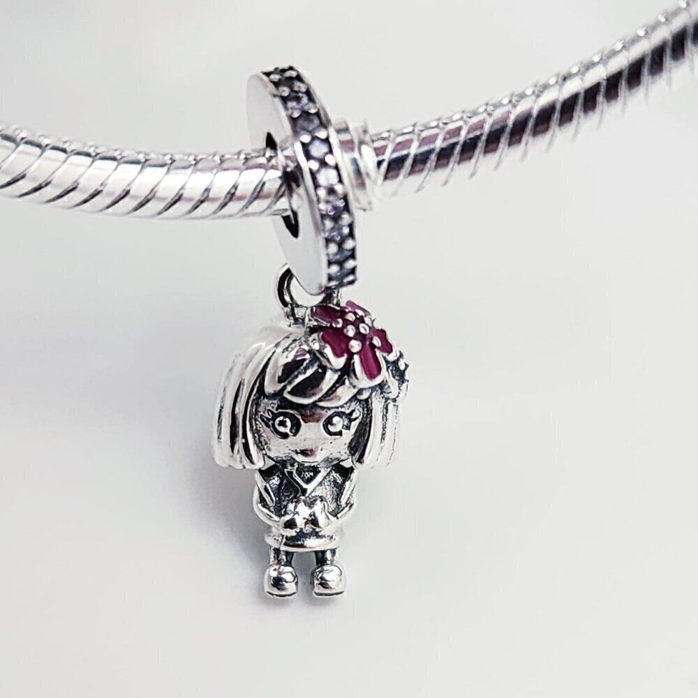 Pandora Flower Girl Sterling Silver Charm